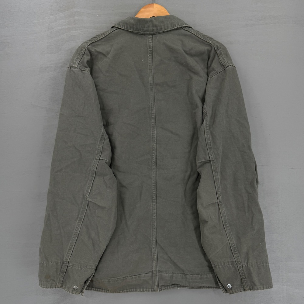 Carhartt J169 DMS Detroit Jacket Dark Green Duck Canvas Workwear XL Regular - Picture 3 of 7